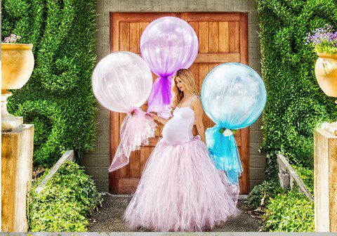 ins net red balloon yarn 36 inch latex balloon bobo ball wedding baby birthday decoration balloon mesh yarn