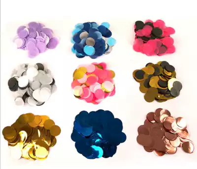 (Meow Meow props) colorful round paper floating wave ball filling atmosphere hand-throwing paper scraps photo decorative paper