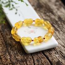 Shangshi Qingling Natural Amber Jin Po Bracelet Strings Three-dimensional Peantry Baltic Baltic