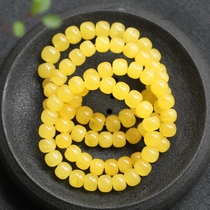 Shangshi Qingling natural amber beeswax handstring chicken oil yellow old bracelet bracelet female full honey bucket beads jujube beads