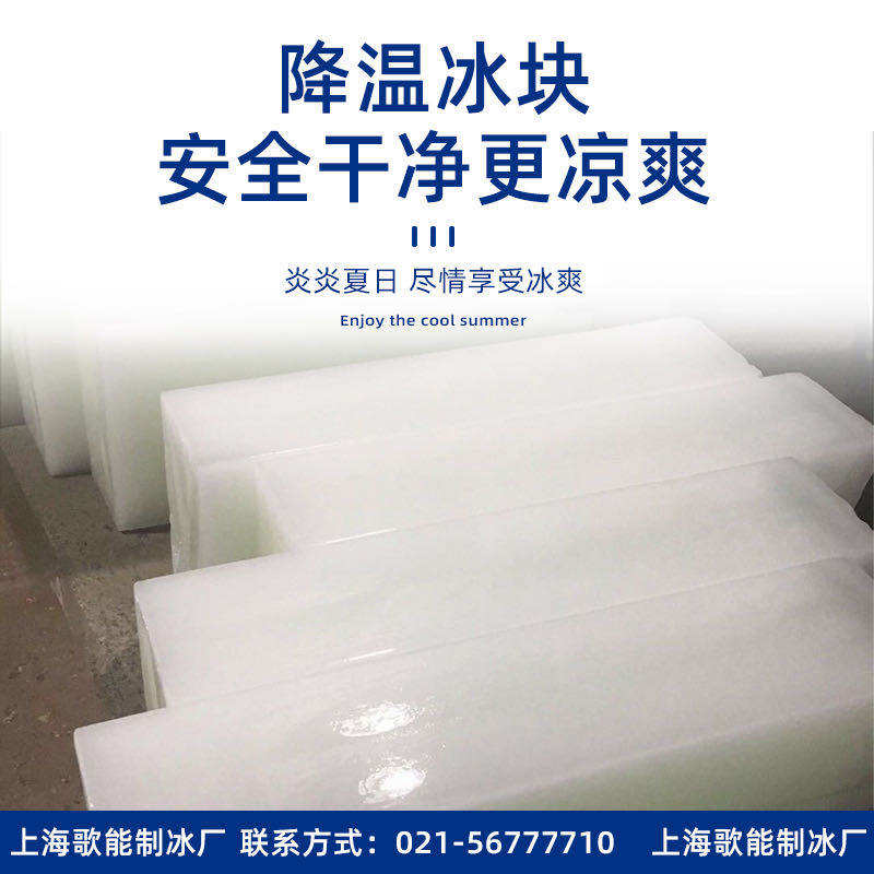 Shanghai Ice Making Factory Industrial Cooling Down Big Ice Cubes Crushed Ice Free Distribution Plant Office School Workshop Seafood Ice