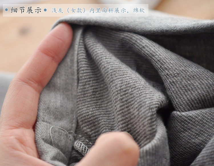 Mùa thu và mùa đông ấm áp đôi dày vải sang trọng vải flannel vải nam và nữ cặp vợ chồng đồ ngủ nhà baggy nam
