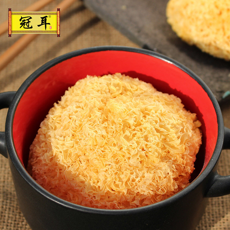 Crown ear silver ear Dried white wood ear Ancient field ugly ear farmer sulfur-free snow ear glutinous ear 750g Non-500g Lotus seed soup