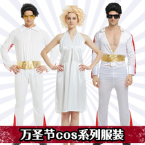 Halloween costume COS Marilyn Monroe costume Elvis dress reverse wave big wave fake performance costume