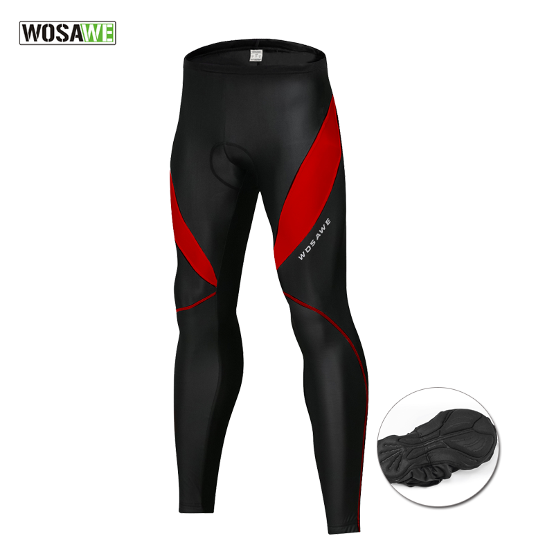 Wosavi Riding Long Pants Spring Autumn Season PU Windproof Anti Splash Water Grabbing Suede With Silicone Cushion Night Riding Reflective Skintight Pants