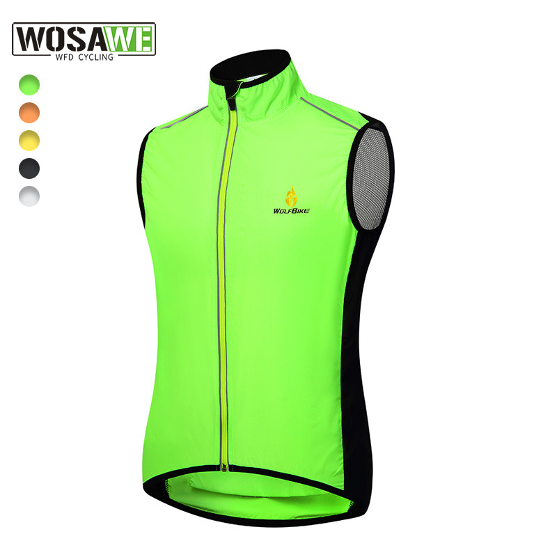 Wasavi men's mountain bike ride breathable sports fast dry vest cycling horseback sleeveless coat man