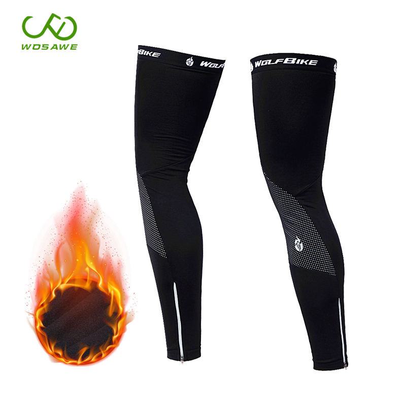 Wasavi riding leg cover Men and women autumn and winter fleece windproof warm breathable leg cover mountaineering bicycle equipment