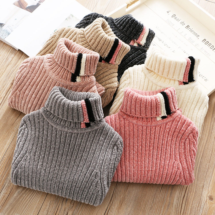 100 yards 110 yards 22 years winter girls' warm high-necked chenille thick tops bottoming sweater sweater