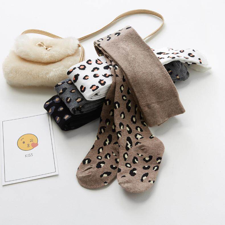 Girls Spring Fashion Pantyhose Elastic Cotton BAO WEN Leggings Spring and Autumn Fine Terry Foreign Style Slim Socks Trendy