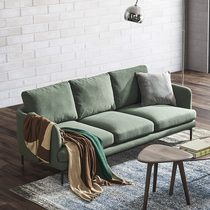 Minimalist modern fabric sofa Living room Small family Type Nordic light and luxurious down and wash full set cloth sofas combined furniture