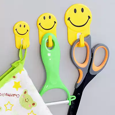 Powerful kitchen adhesive no trace adhesive hook plastic sticky hook magic sticker bathroom door rear adhesive hook nail-free wall wall hanging