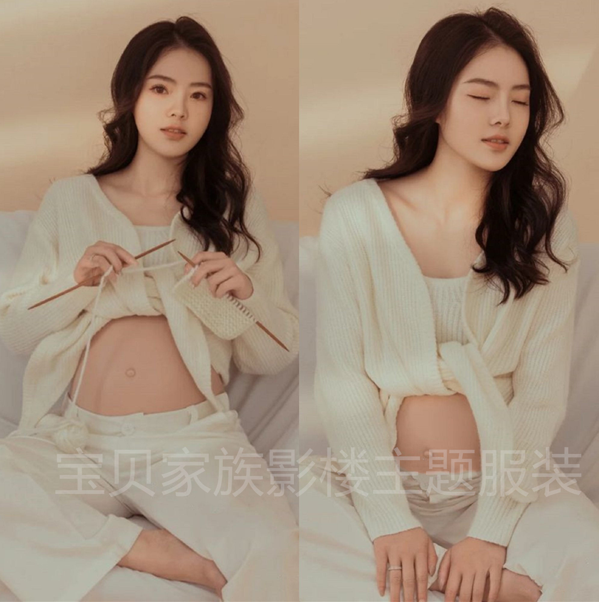 New Korean Pregnant Women's Theme Apparel Studio Pregnant Women Write True Apparel Photography Fashion Art Photography Clothing