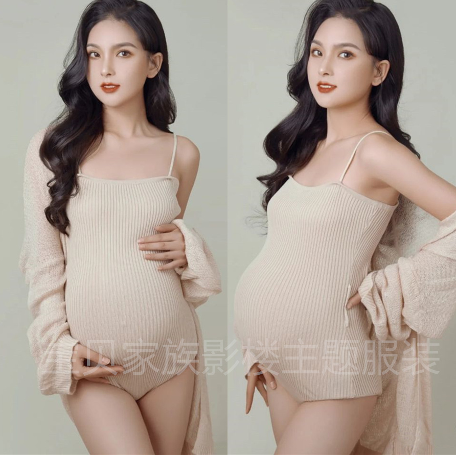 2021 New Maternity Photo Clothing Han Xiaofresh Pregnancy Mummy Photo Clothing Photo Studio Maternity Photography Clothing