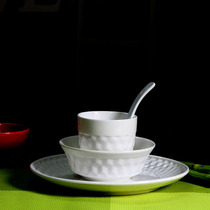 Hotel household goods ceramic table tableware high-end club restaurant Chinese restaurant dishes Cup Custom Plus logo