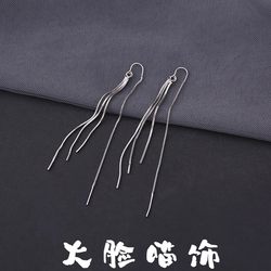 S925 스털링 실버 스네이크 뼈 체인 술 불모