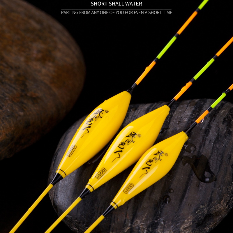 Folk artist shallow water float short float eye-catching nano light mouth crucian carp float high sensitive water skin small float float