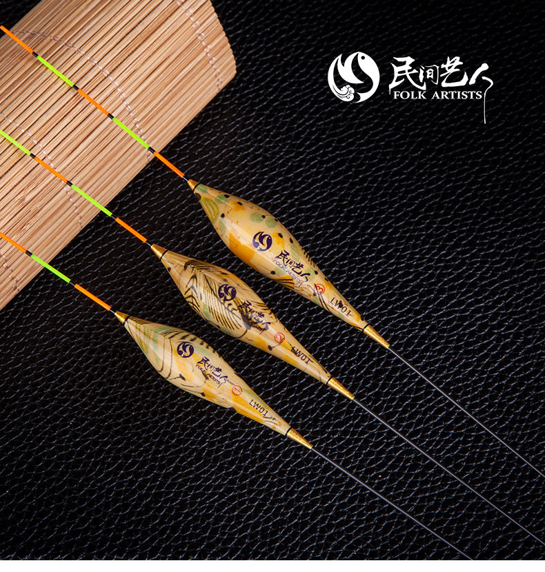 Folk Artist Reed Float Artisanal Light Mouth High Sensitive Carp Drift Carp Drift With Rough And Striking Bottom Fishing Mix Buoys