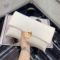 Tide brand geometric lock embossed clutch bag women 2021 new fashion large capacity small fragrant wind shoulder bag Messenger bag
