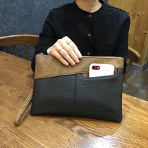 Ruofeng trendy brand bag female ins tide large capacity envelope bag casual simple color contrast clutch bag couple bag card bag