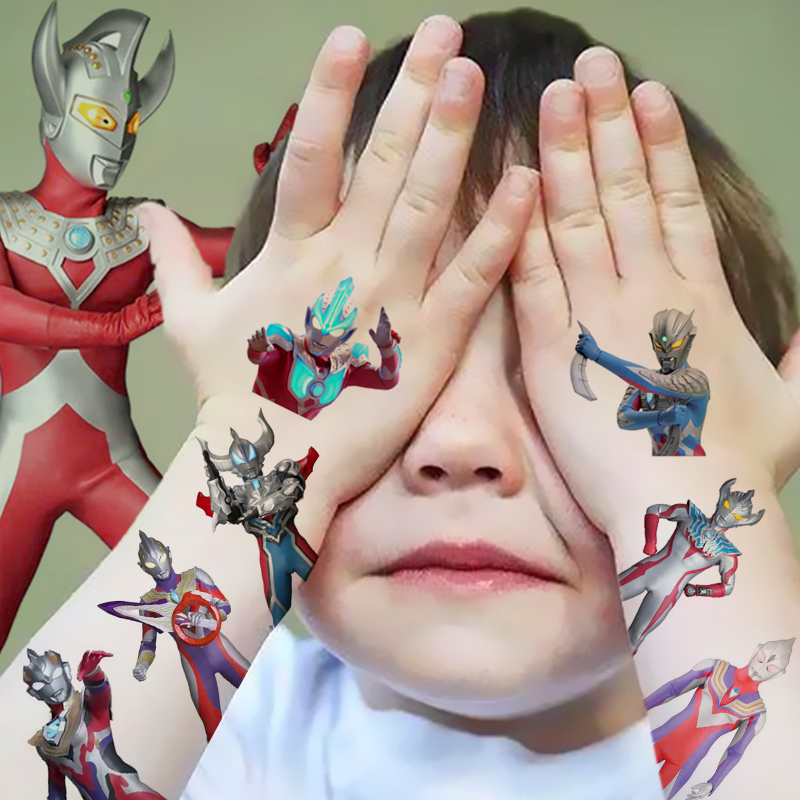 Tigatigatelloserotigatiga Cartoon Cute Children's Tattoo Stickers Waterproof Long-Lasting Realistic for Girls