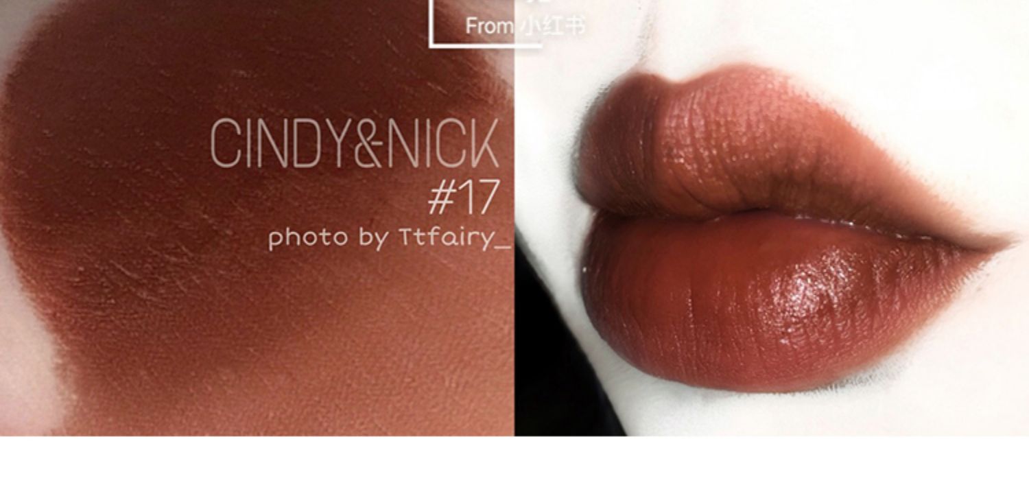 Son môi Cindy Nick nhung mờ Maple đỏ không dễ tẩy màu son cà chua màu cam bẩn - Son môi son black rouge a31