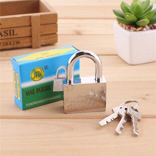 40mm square vane padlock stainless steel plated rust protection padlock home integral cupboard lock power box padlock