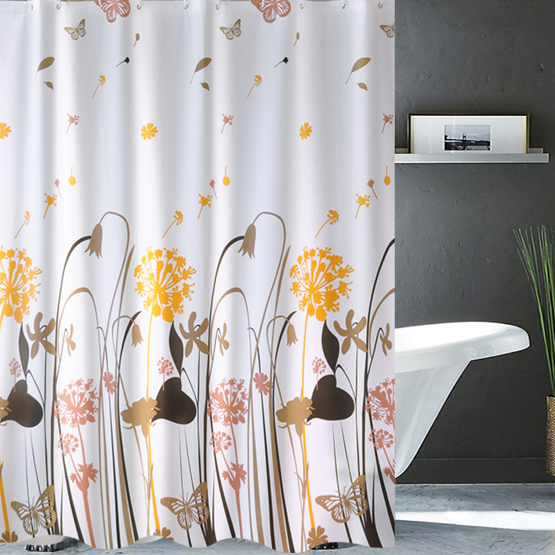 Bathroom waterproof, mildew proof, impermeable shower curtain, shower curtain, EVA curtain, partition curtain, door curtain, set