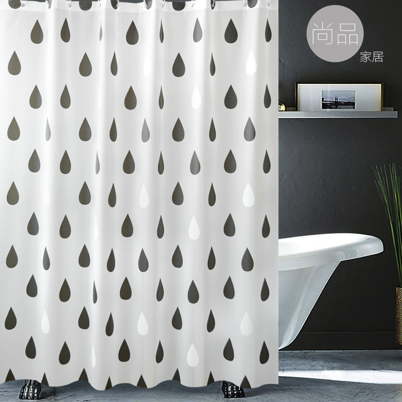 Waterproof bathroom bathroom shower curtain anti-mildew heat curtain bathroom door and curtain partition covering water bath waterproof curtain