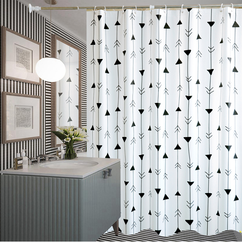 Bathroom shower curtain cloth waterproof curtain bathroom partition bathroom shower curtain door curtain curtain window curtain