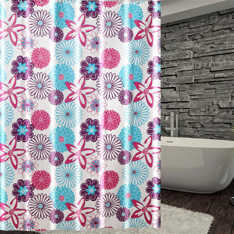 Bathroom waterproof mould-proof bathroom toilet with curtains covered by curtains and cut off curtains