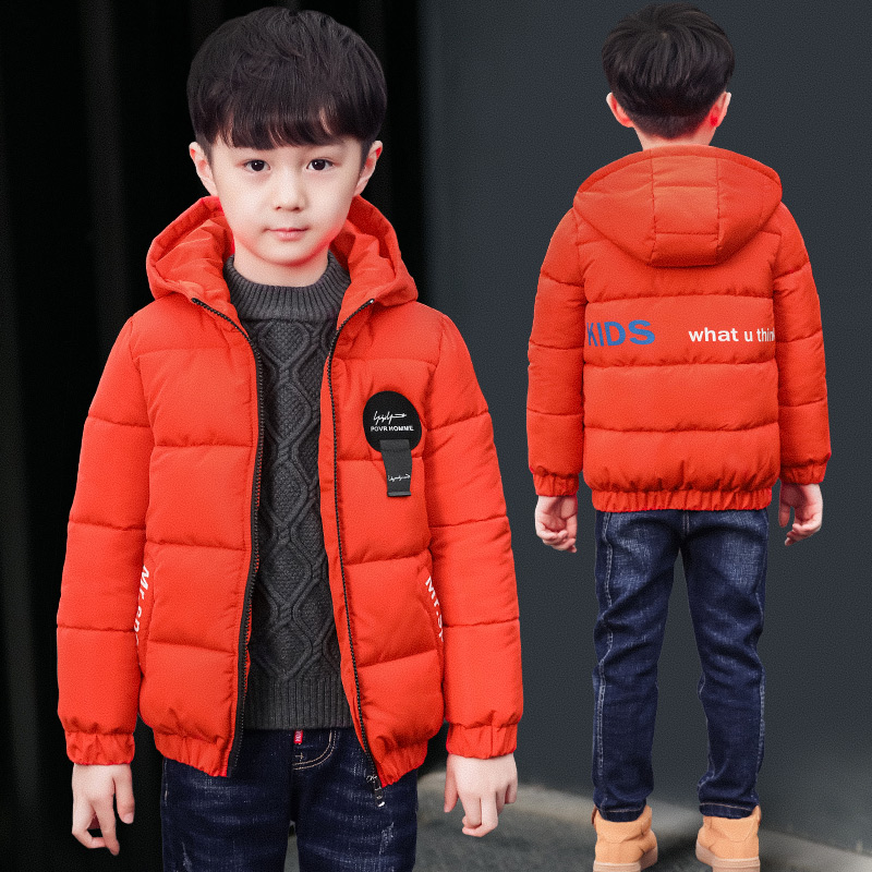Boy cotton clothes jacket 2021 autumn and winter clothing Children's small cotton padded jacket down cotton clothes Garvet CUHK Fried Street Ocean Wave
