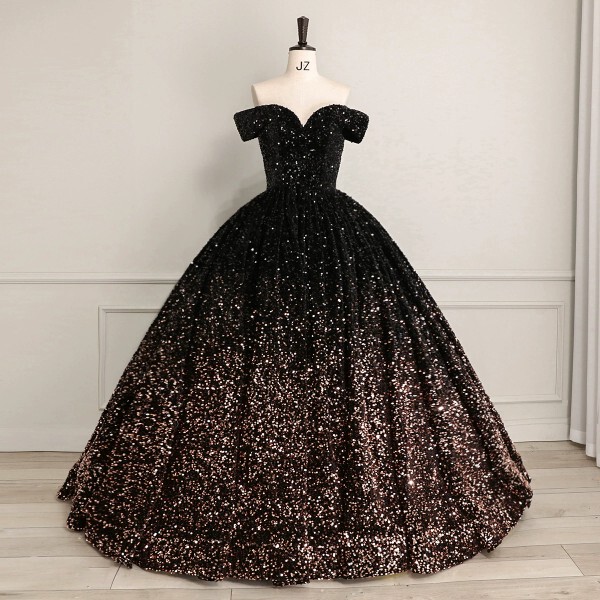 Shiny Starlight Bridal Puffy Dress for Foreign Trade in Europe and America, Formal Ball Gown, Stage Performance Dress, Wedding Evening Dress Shiny Starlight Bridal Puffy Dress for Foreign Trade in Europe and America, Formal Ball Gown, Stage Performance Dress, Wedding Evening Dress