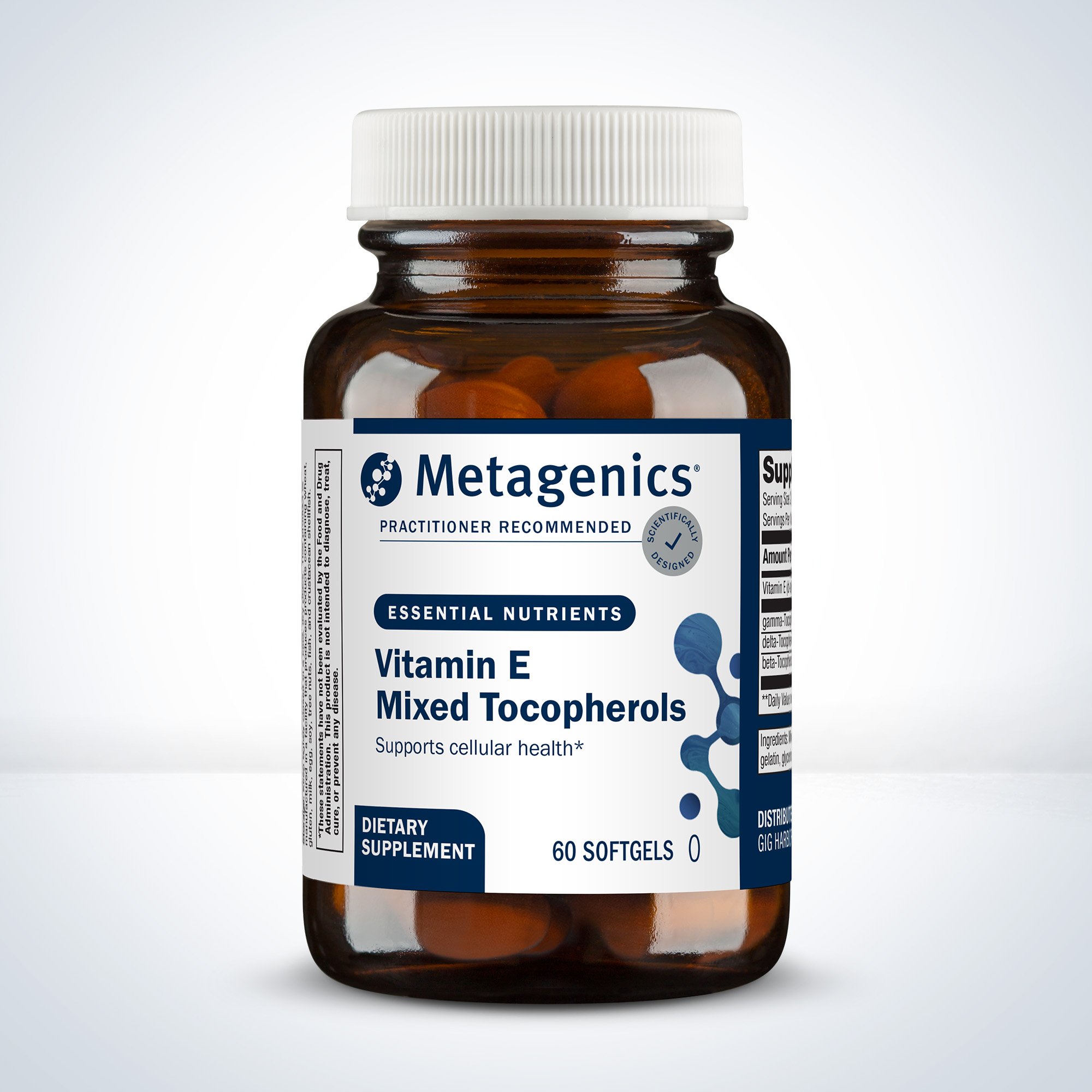Metagenics麦特金尼斯维生素E软胶囊d-&alpha;-生育酚维E 保税仓发顺丰