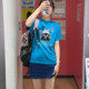 Badminton Uniform Kumamon Japan Jersey Shida Chiyono Short-Sleeved Jp Badminton, 100% Polyester Fiber