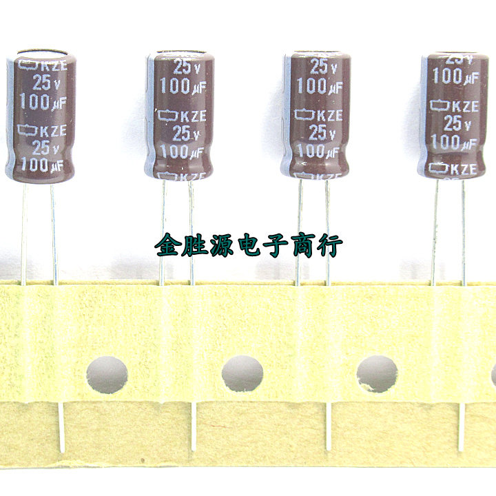 Japan black King Kong electrolytic capacitor 25V100UF 100UF25V 6x11 high frequency low resistance 10,000 hours 105 degrees