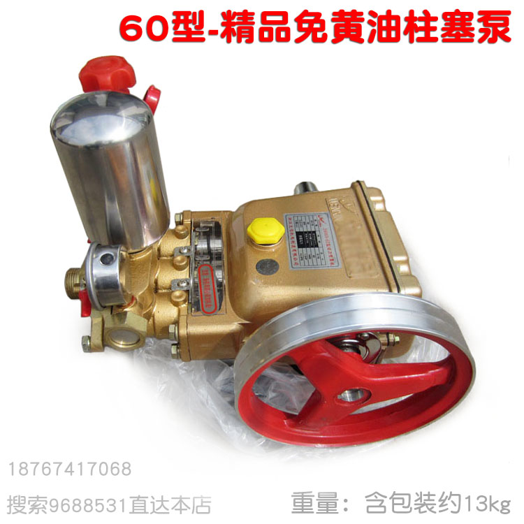 Boutique type 60 three-cylinder plunger pump tough chrome-plated ceramic plunger cream-free high-pressure sprayer pressure sprayer