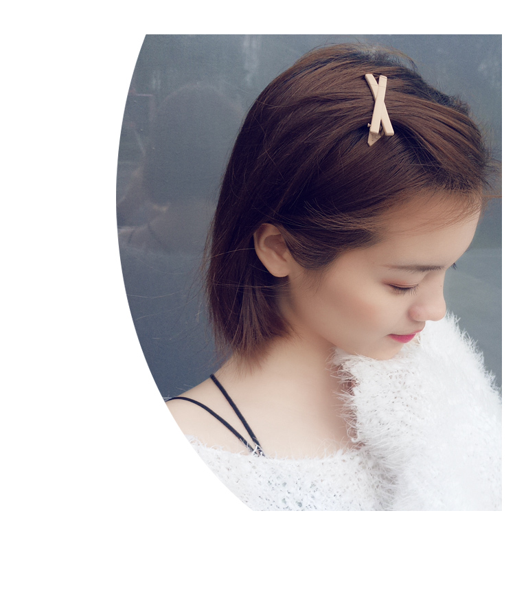 Mousse nhỏ d cô gái chữ thập bangs kẹp tóc trở lại đầu Hàn Quốc net đỏ in mới bên trang sức - Phụ kiện tóc đồ cột tóc scrunchies