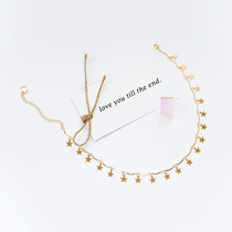 Mu Si small d temperament cold wind star choker Net Red personality niche simple collarbone necklace female jewelry tide