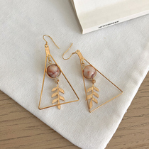 Mousse Little Dyson Department Geometric Triangle Leaves Earrings Earrings Earrings Fresh Temperament Brief no earbuds Ear Clips
