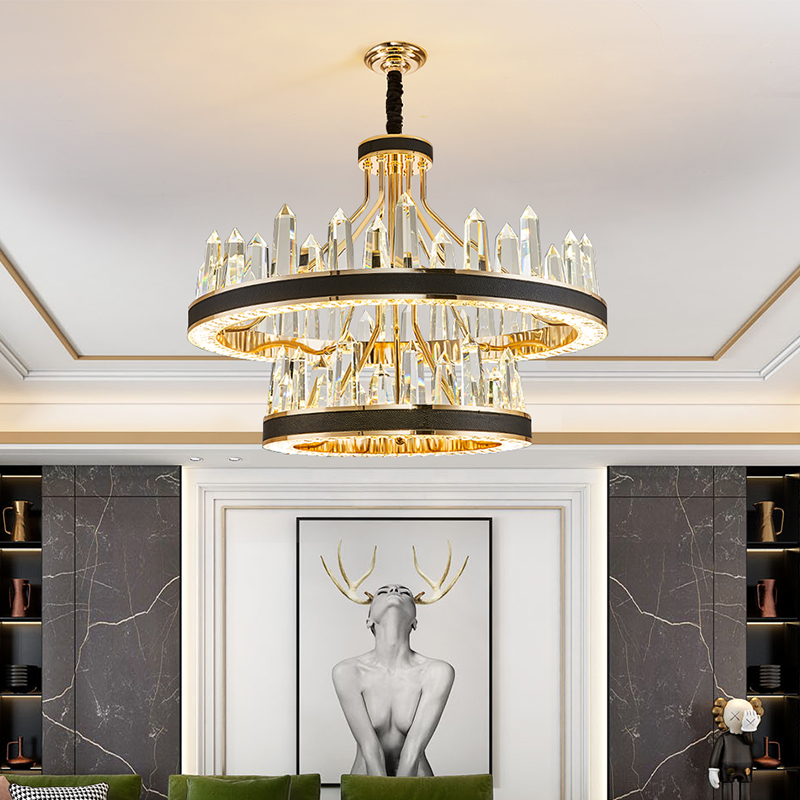 Postmodern light and luxurious crystal chandelierroom lamp minimalist atmospheric cozy dining room Bedroom Lighting Nordic Style Lamps