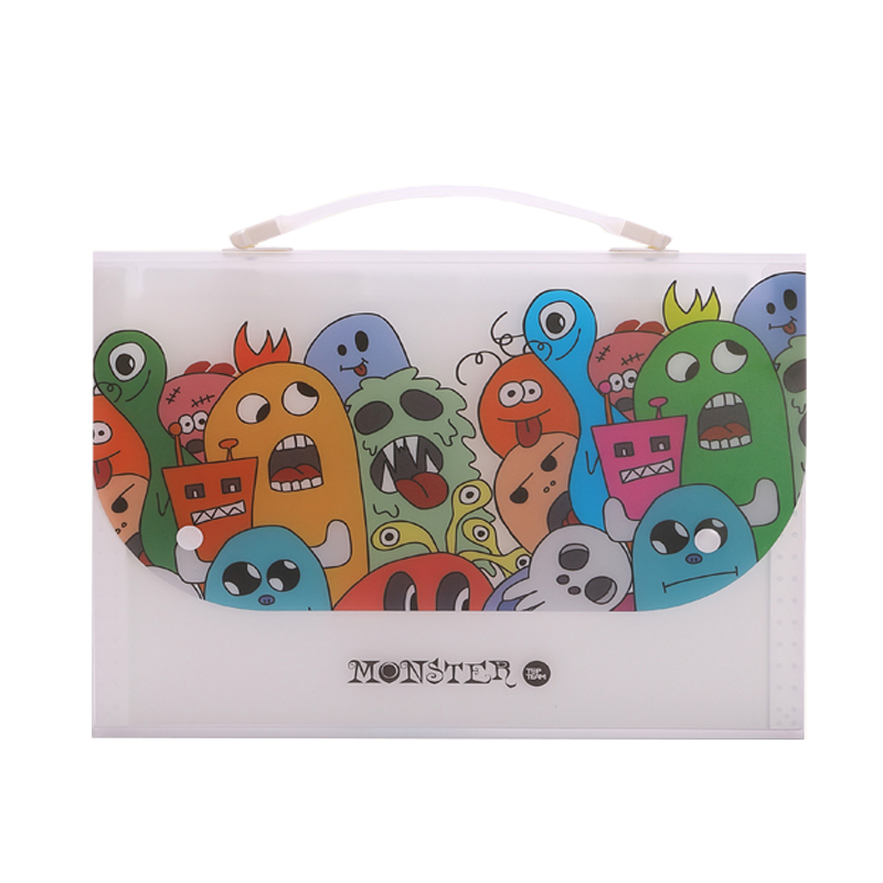 topteam multi-layer students use transparent insert rolls to store artifact a4 multi-card bit bag large-capacity portable