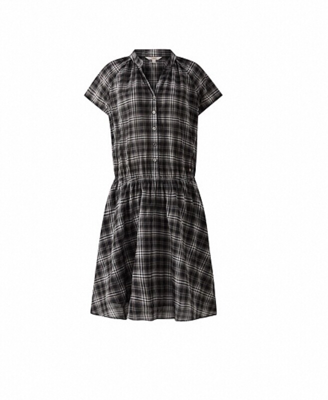 Authentic Store Product 26Th Summer Collection Cotton V-Neck Plaid Loose Casual Short-Sleeve Dress Eeowg87T05 1299
