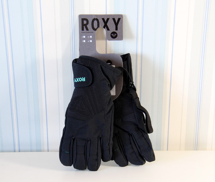 Spot Hoa Kỳ ROXY găng tay trượt tuyết ngoài trời đôi ván chống nước chống trượt thể thao lấy găng tay nam và nữ màu xanh găng tay hở ngón