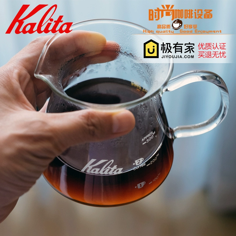 Tại Nhật Bản Kalita hộ gia đình đấm tay ly cà phê chia sẻ nồi thủy tinh nồi cà phê 300 / 500ml - Cà phê