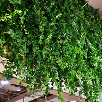 Fireproof flame retardant tree leaves green leaf fake flower plastic vine plant ceiling green plant wall decoration flower rattan winding