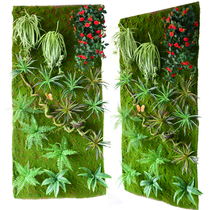 Simulation green plant wall green moss turf simulation lawn green plant wall window display false Moss background wall