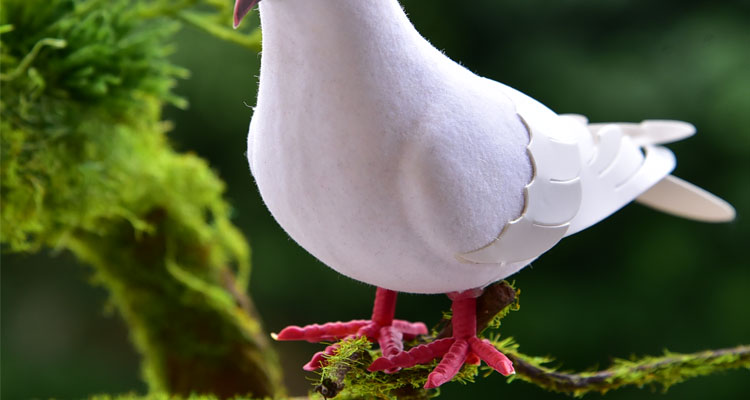 Mô phỏng Bird Bọt Feather Bird Trang trí chim giả Trang trí động vật Dễ thương Pigeon Parrot Bird Nest Bird Nest Wedding các đồ trang trí bàn làm việc
