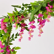 Mô phỏng Wisteria Hoa Chuỗi Hoa Trang trí Mây Hoa nhân tạo Vine Vine Hoa Hoa Bar Điều hòa nhiệt độ Nhà máy Ống treo trong nhà Hoa - Hoa nhân tạo / Cây / Trái cây