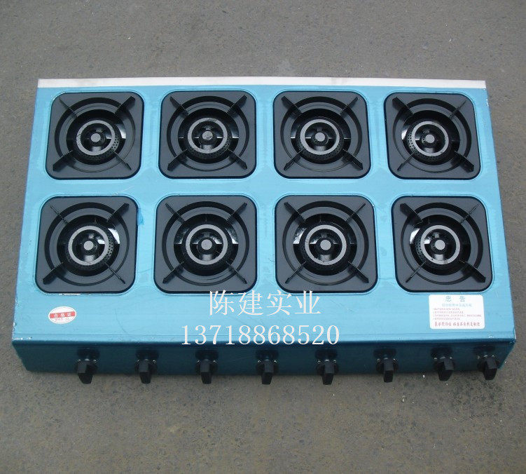 Bridge rice noodle special casserole stove 4 heads 6 heads 8 heads clay pot stove energy-saving 468 multi-eye commercial gas stove