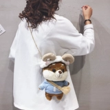 Милая плюшевая небольшая сумка, сумка через плечо, мультяшная брендовая кукла, сумка на одно плечо, новая коллекция